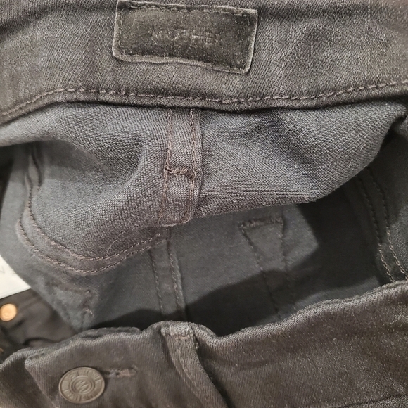 MOTHER High Waisted Looker Ankle Fray in Guilty Glitter Racer - Picture 7 of 7